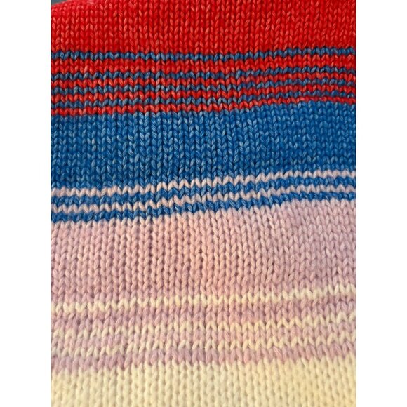 Old Navy Colorful Rainbow Knit Sweater Scarf One Size Acrylic & Polyester NWT - Picture 6 of 7